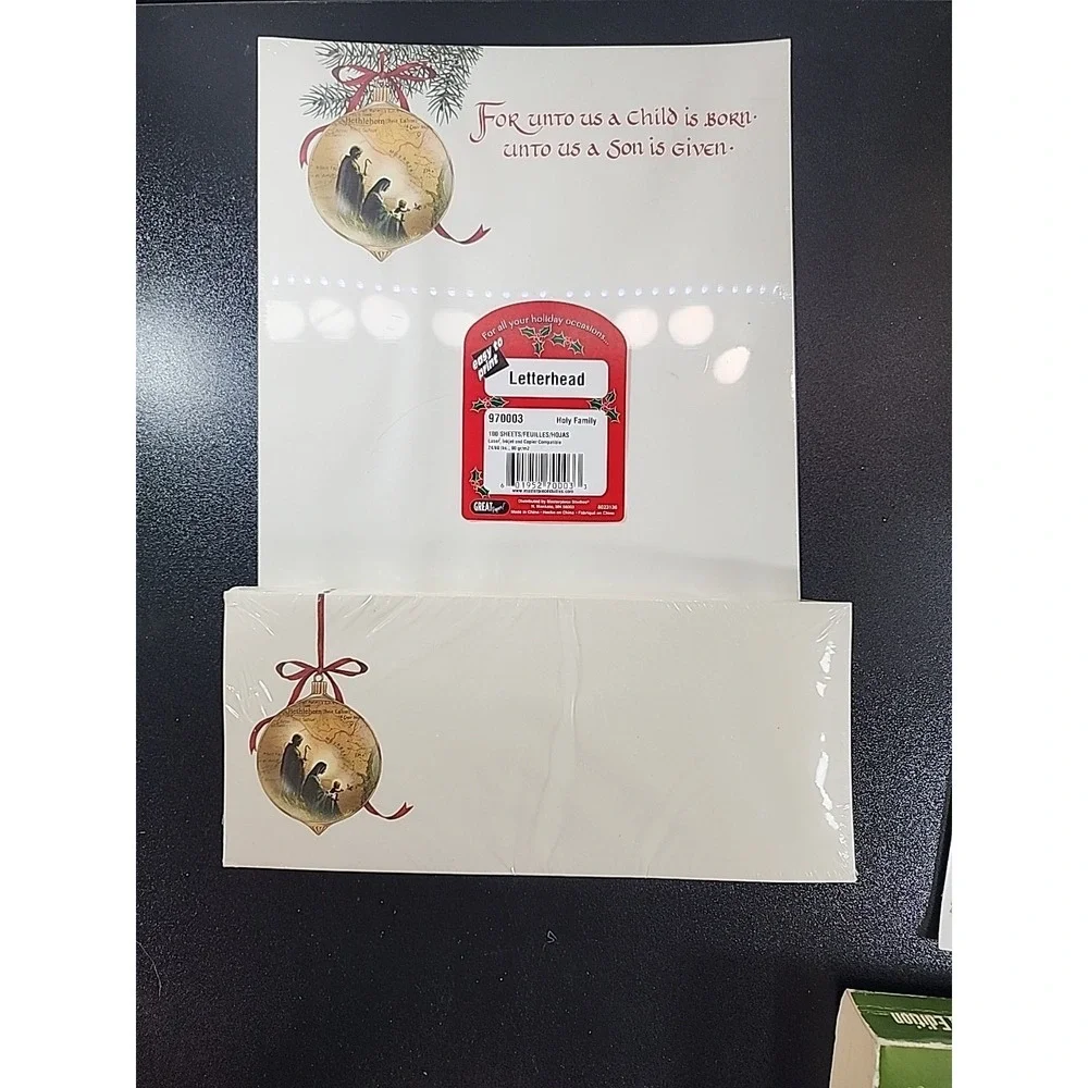 100 Sheets Computer Stationary Christmas Letter Announcments, Junk Journal Paper